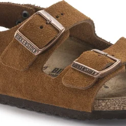 Sale Birkenstock Milano Hl Suede Kids Mink