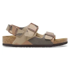 New Birkenstock Milano Kids Desert Soil Geo Camo Core