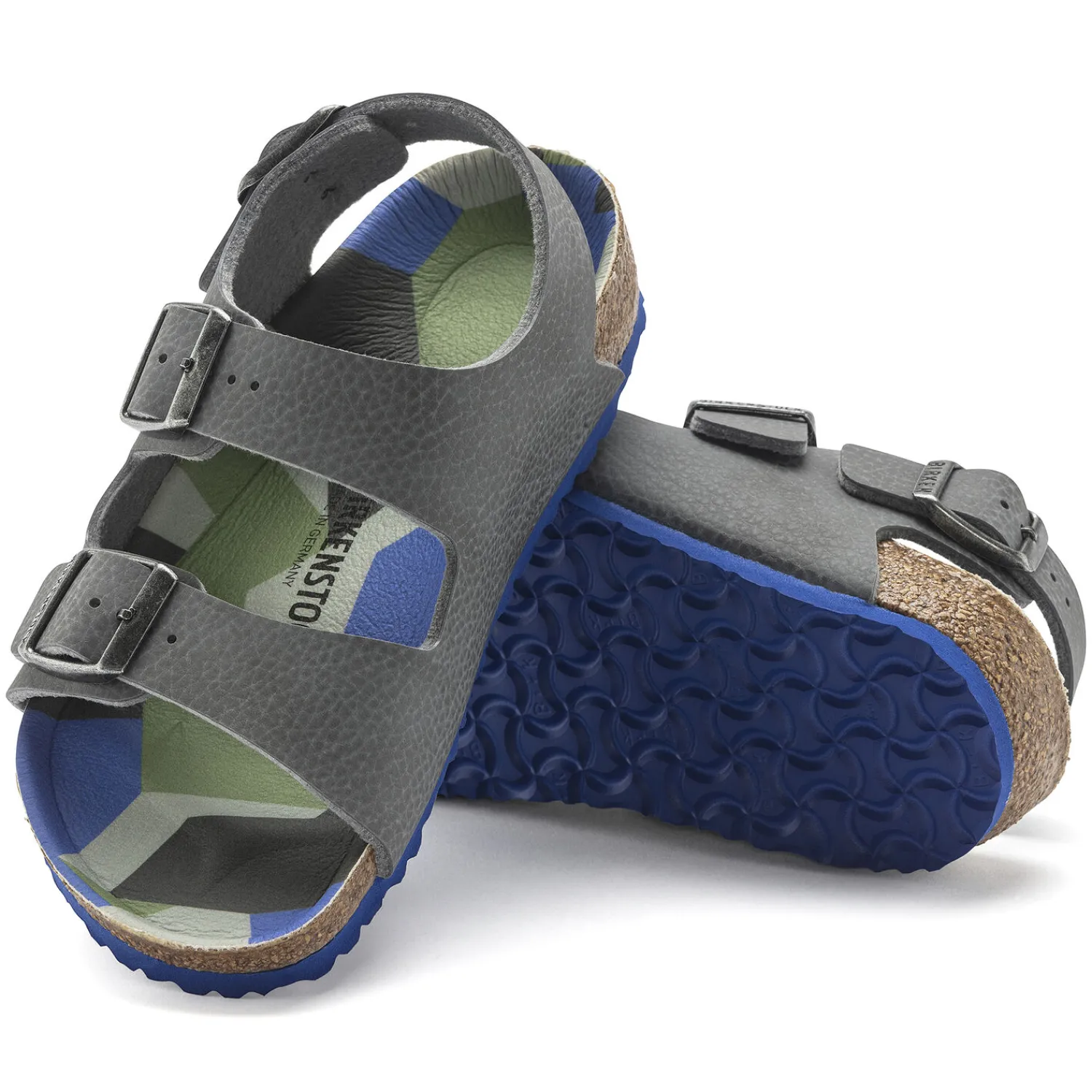 Outlet Birkenstock Milano Kids Desert Soil Camo Gray