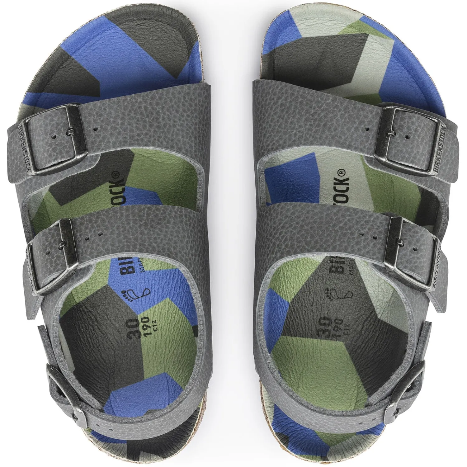 Outlet Birkenstock Milano Kids Desert Soil Camo Gray
