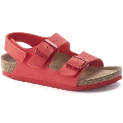 Clearance Birkenstock Milano Kids Vegan Active Red