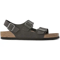 Clearance Birkenstock Milano Vegan Desert Dust Black