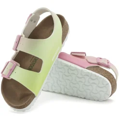 New Birkenstock Milano Vegan Candy Pink/Faded Lime