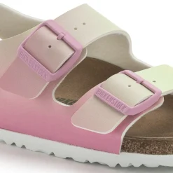 New Birkenstock Milano Vegan Candy Pink/Faded Lime