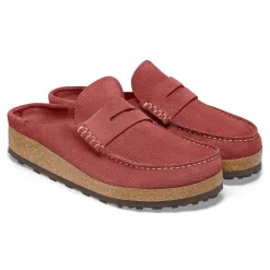 Cheap Birkenstock Naples Corduroy Sienna Red