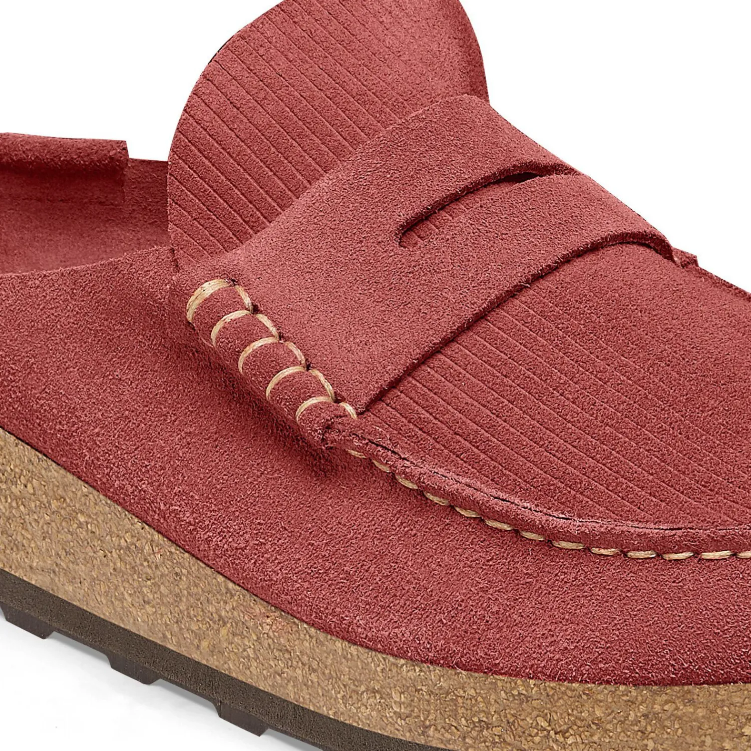 Cheap Birkenstock Naples Corduroy Sienna Red