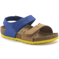 Sale Birkenstock Palu Kids Logo Bs Caramel/Ultra Blue