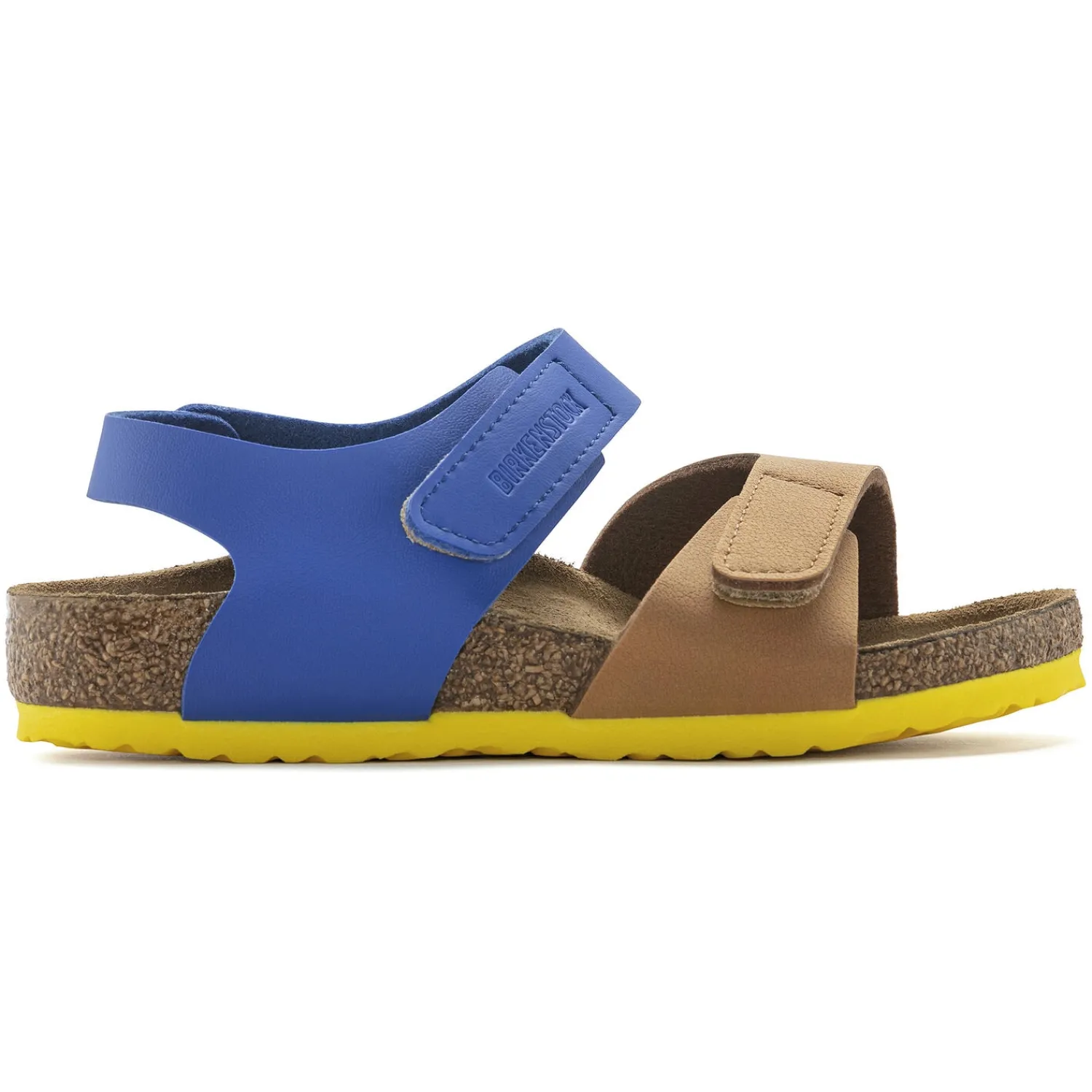Sale Birkenstock Palu Kids Logo Bs Caramel/Ultra Blue