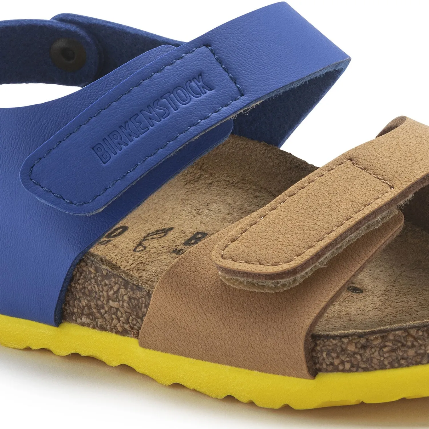 Sale Birkenstock Palu Kids Logo Bs Caramel/Ultra Blue
