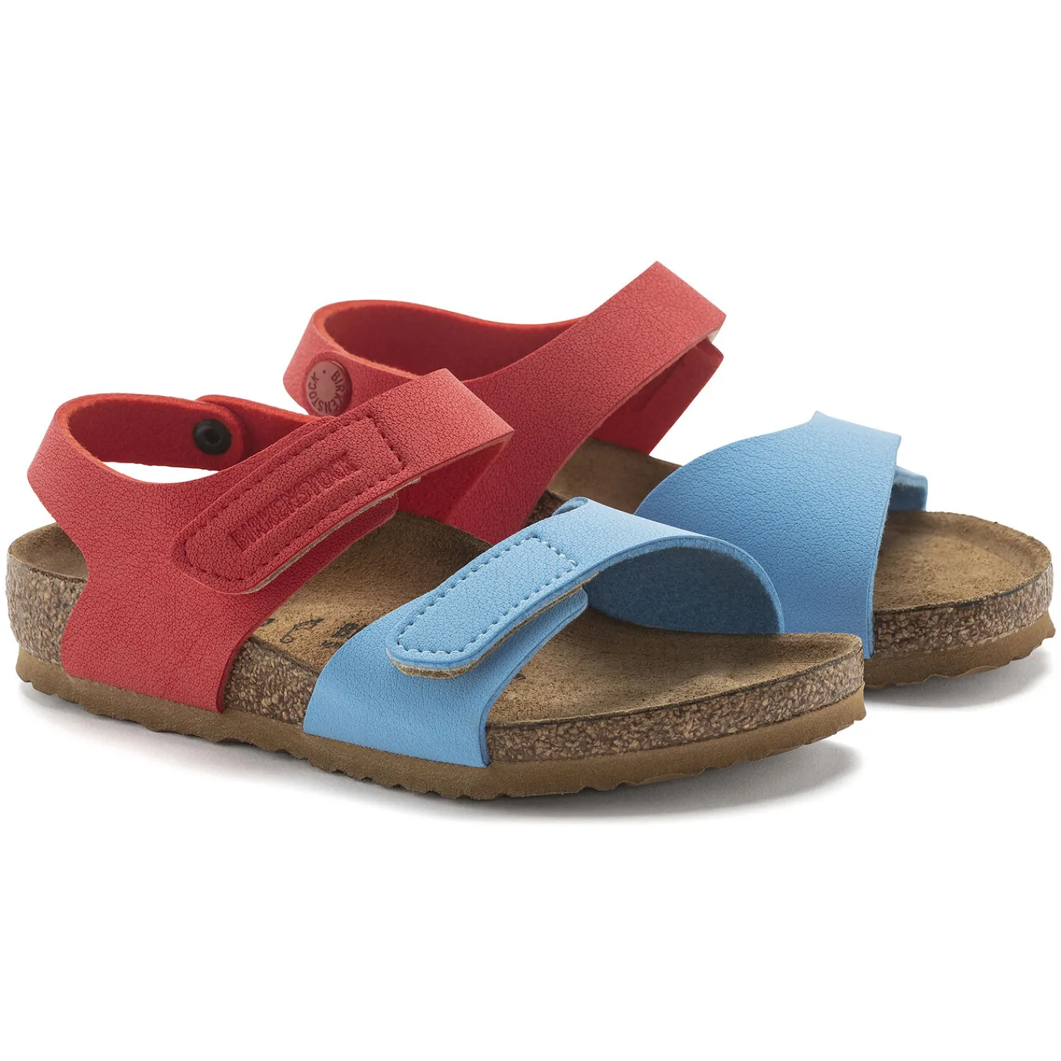 Hot Birkenstock Palu Kids Logo Bs Sky Blue/Active Red