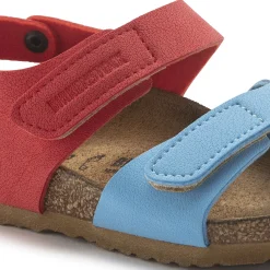 Hot Birkenstock Palu Kids Logo Bs Sky Blue/Active Red
