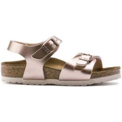 Discount Birkenstock Rio Kids Electric Metallic Copper