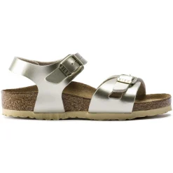Cheap Birkenstock Rio Kids Electric Metallic Gold