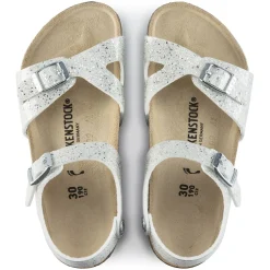 Shop Birkenstock Rio Kids Cosmic Sparkle White