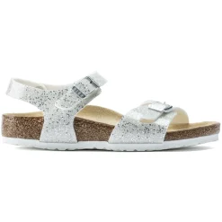 Shop Birkenstock Rio Kids Cosmic Sparkle White