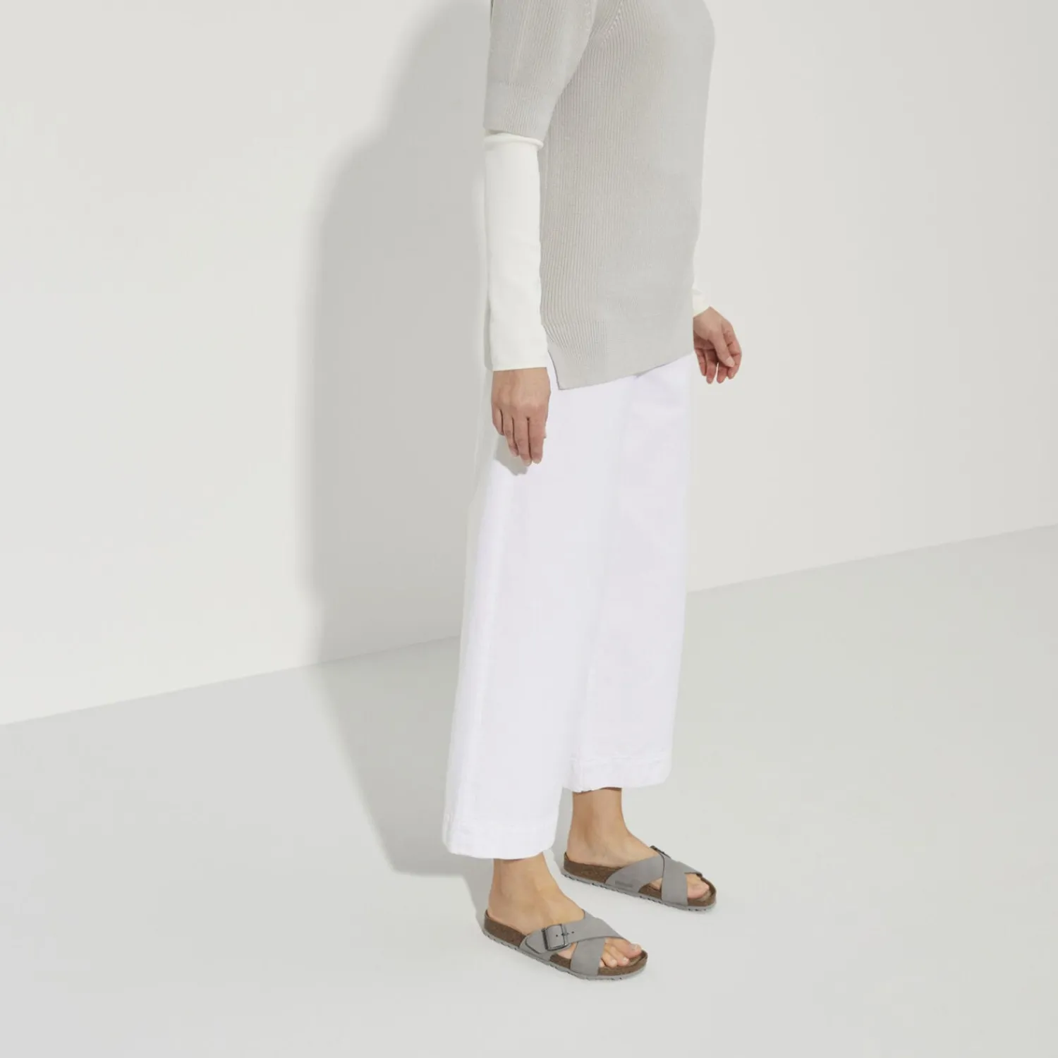 Hot Birkenstock Siena Lit De Pied Souple Dove Gray