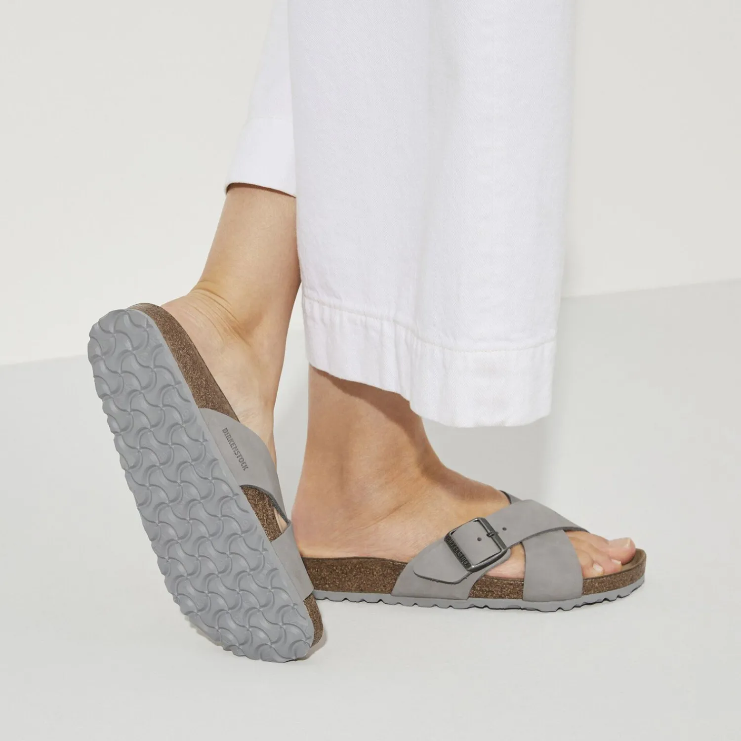 Hot Birkenstock Siena Lit De Pied Souple Dove Gray