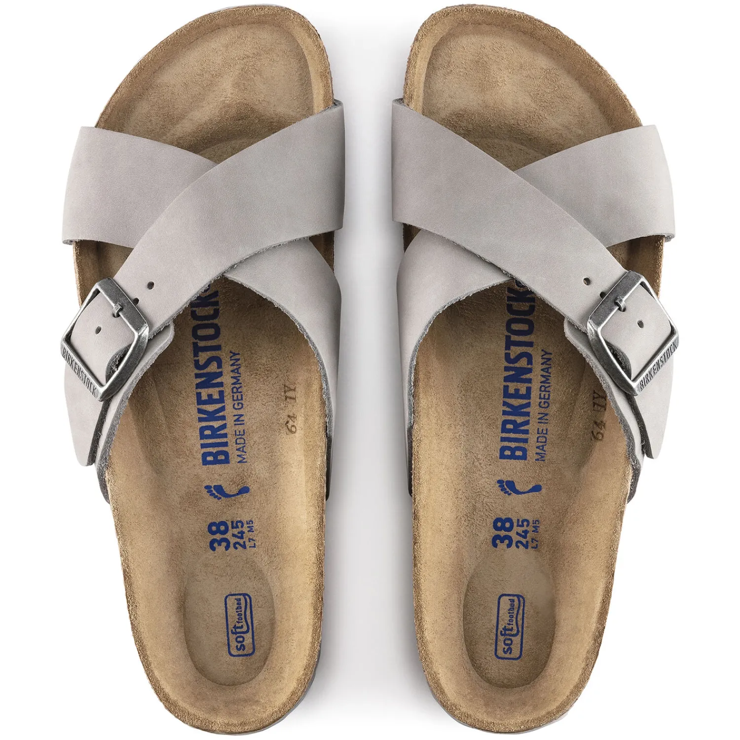 Hot Birkenstock Siena Lit De Pied Souple Dove Gray