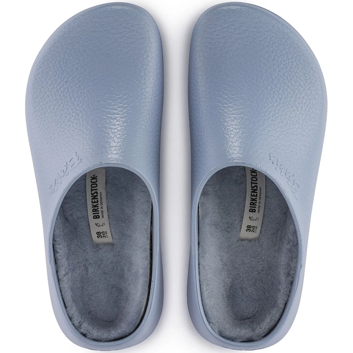 Cheap Birkenstock Super-Birki Shearling Dusty Blue
