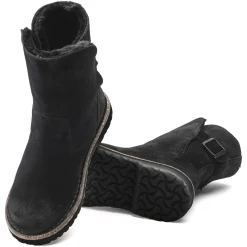 Best Birkenstock Uppsala En Fourrure D'Agneau Black