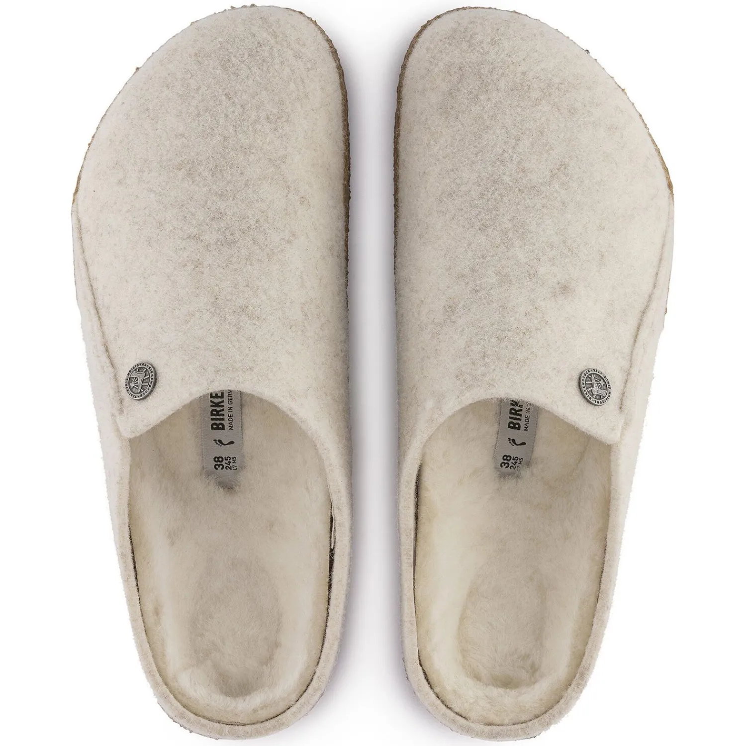 Outlet Birkenstock Zermatt En Fourrure D'Agneau Ecru