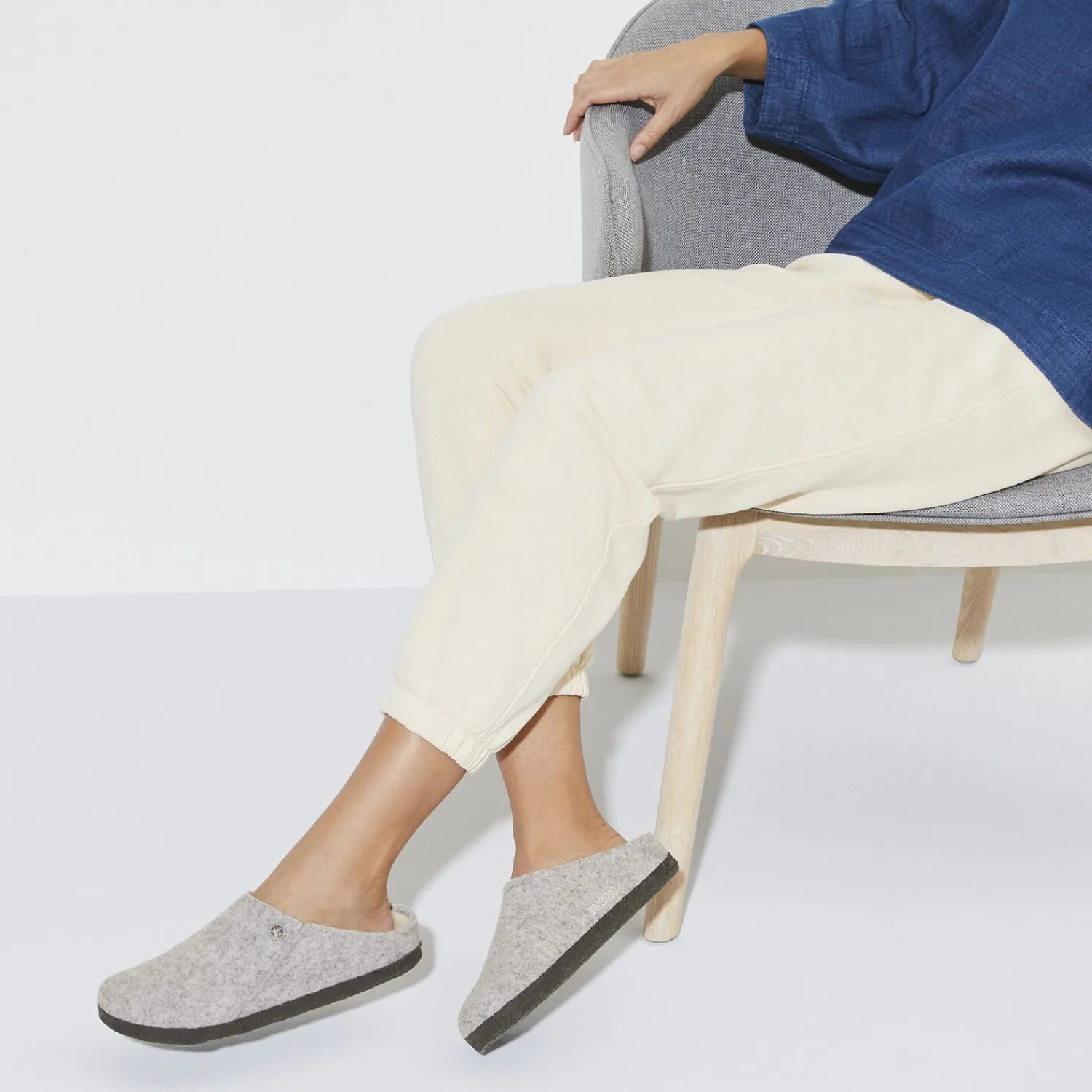 Cheap Birkenstock Zermatt En Fourrure D'Agneau Light Grey