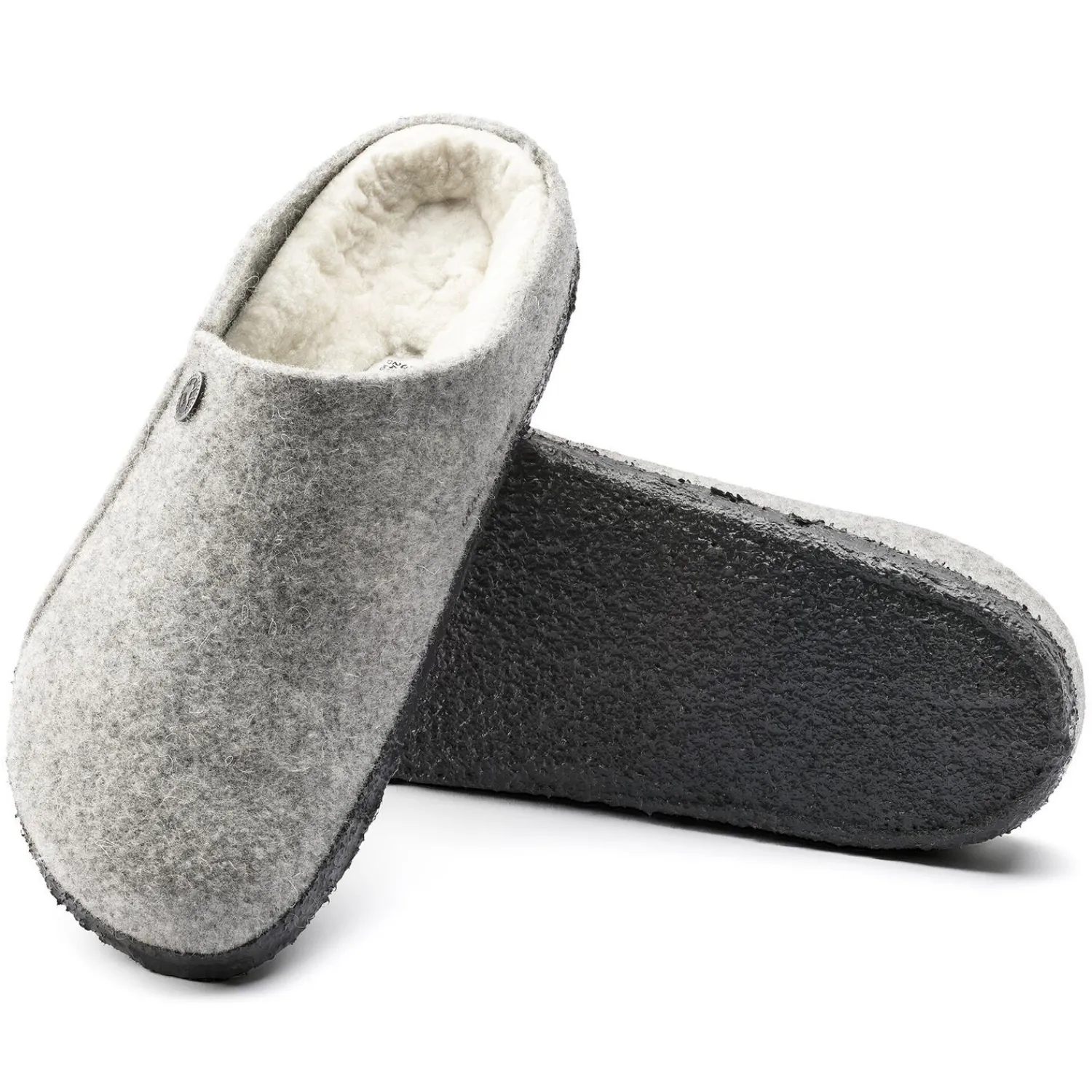 Cheap Birkenstock Zermatt En Fourrure D'Agneau Light Grey