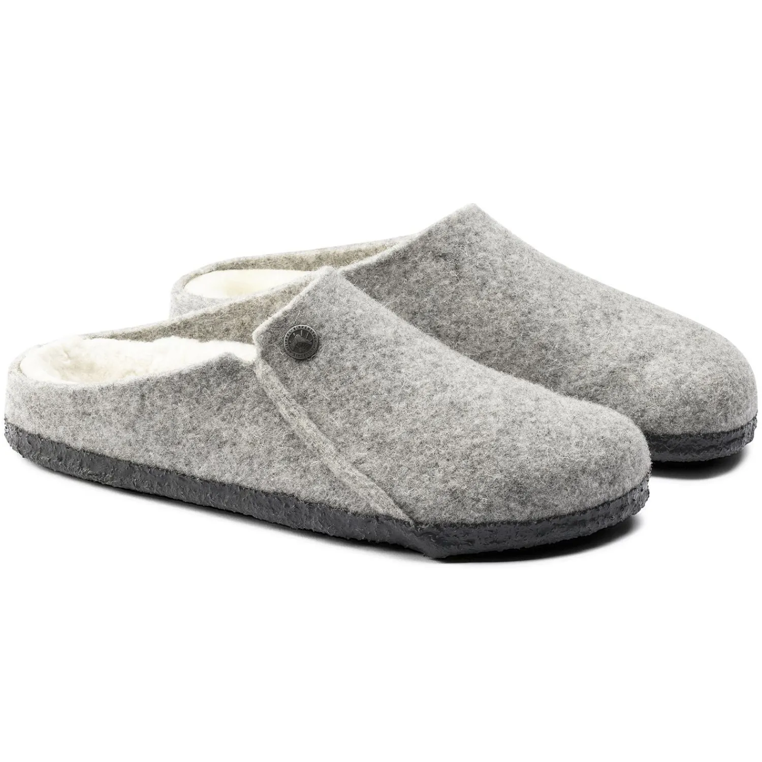 Cheap Birkenstock Zermatt En Fourrure D'Agneau Light Grey