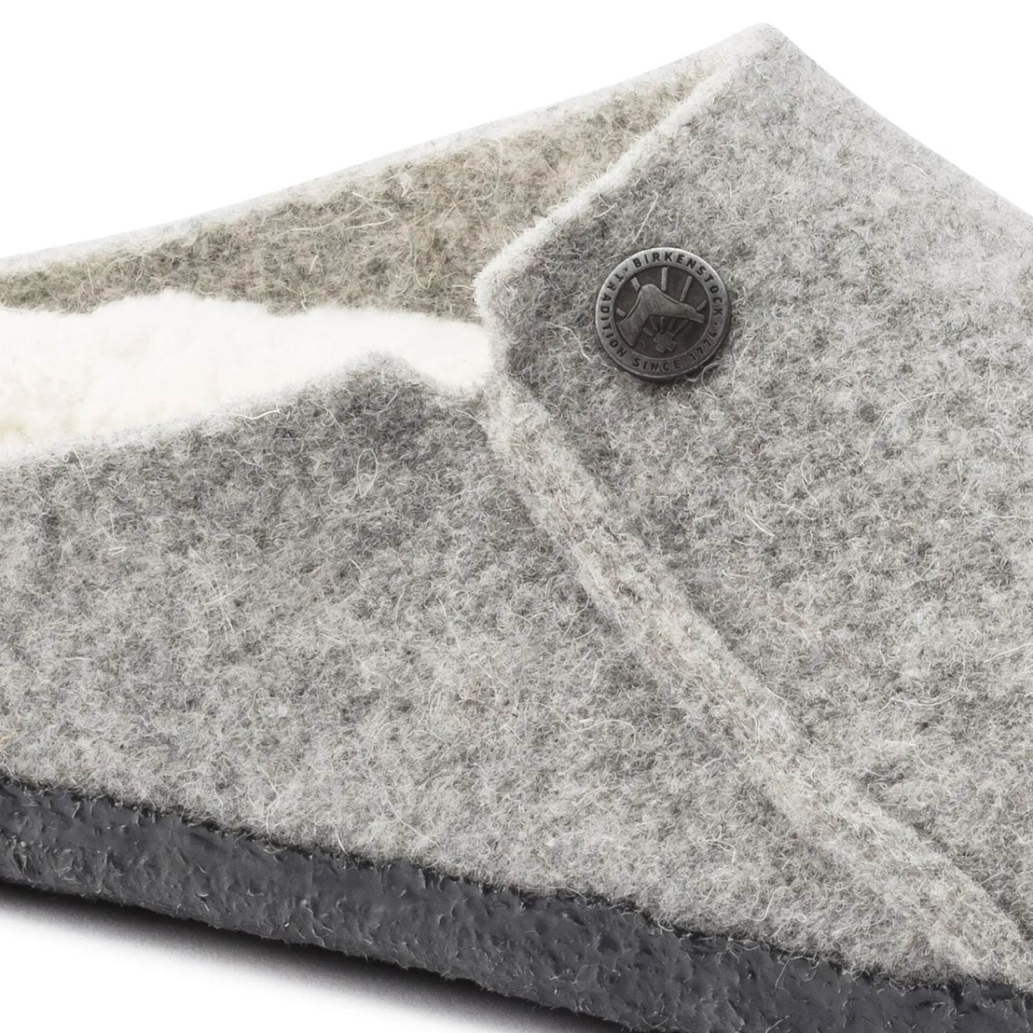 Cheap Birkenstock Zermatt En Fourrure D'Agneau Light Grey