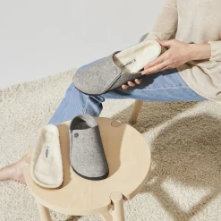 Cheap Birkenstock Zermatt En Fourrure D'Agneau Light Grey
