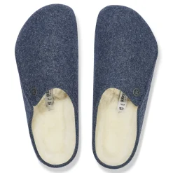 Store Birkenstock Zermatt En Fourrure D'Agneau Dark Blue