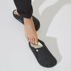 Store Birkenstock Zermatt En Fourrure D'Agneau Anthracite