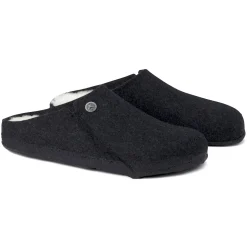 Store Birkenstock Zermatt En Fourrure D'Agneau Anthracite