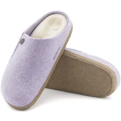 New Birkenstock Zermatt En Fourrure D'Agneau Purple Fog